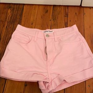 American apparel jean shorts